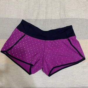 Lululemon Run Times shorts size 6 purple